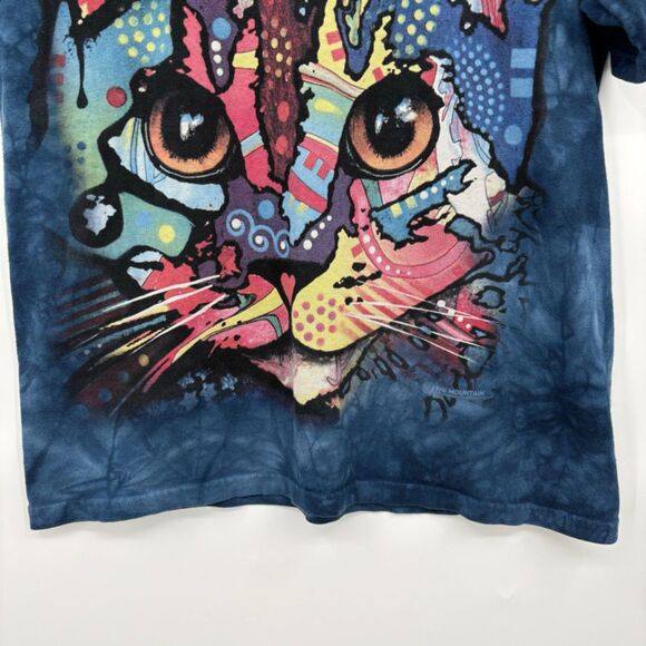 The Mountain Patches the Cat Tie-dye Tee, Size Small, 100% Cotton, Hand-Dyed - Picture 4 of 7